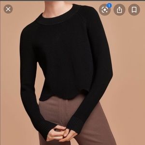 Aritzia Wilfred scalloped sweater